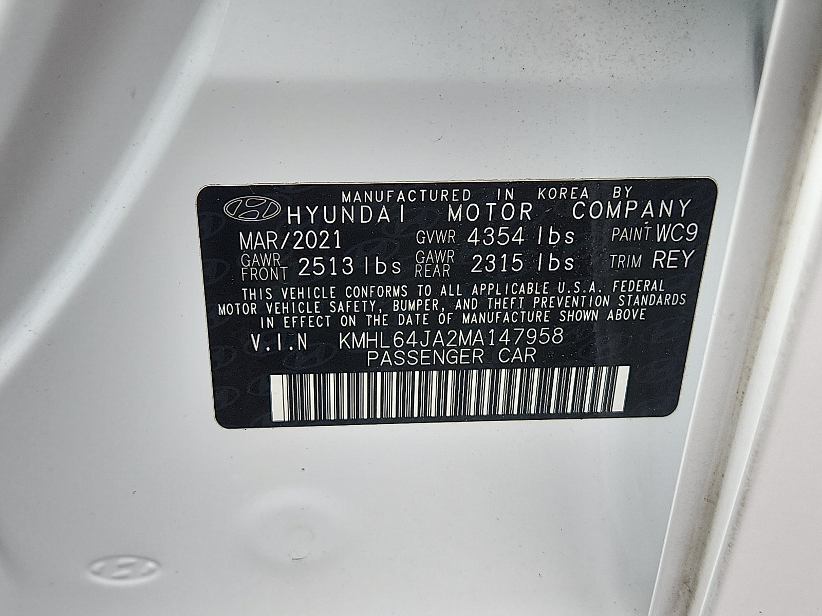 2021 Hyundai Sonata SEL