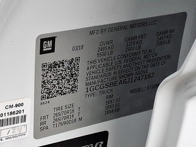 2018 Chevrolet Colorado Work Truck