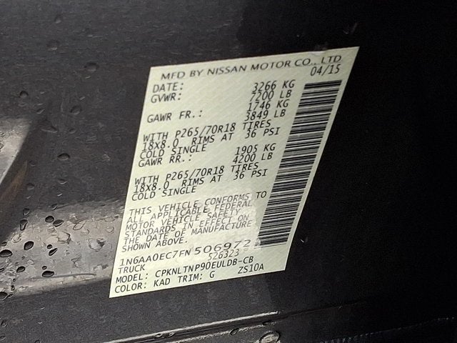 2015 Nissan Titan SV