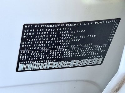 2022 Volkswagen Tiguan 2.0T SE