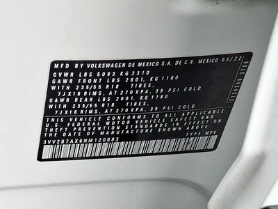 2022 Volkswagen Tiguan 2.0T SE