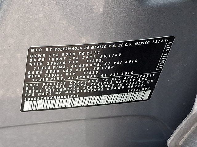 2022 Volkswagen Tiguan 2.0T SE R-Line Black