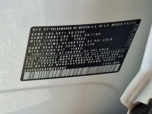 2023 Volkswagen Tiguan 2.0T S