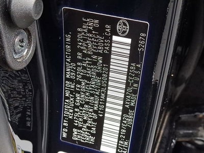 2020 Toyota Camry SE