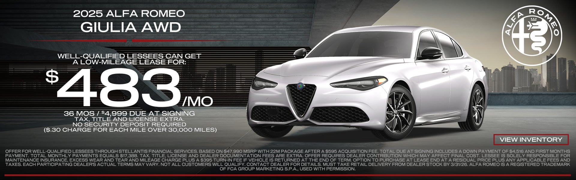 alfa romeo deal